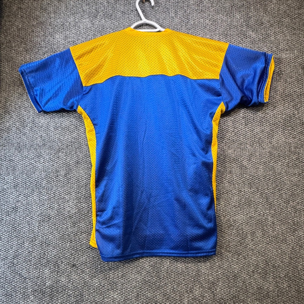 Triangle Sports LA Rams Shell Oil Reversible Mesh‎ Jersey Blue Gold Made in USA - Picture 3 of 6
